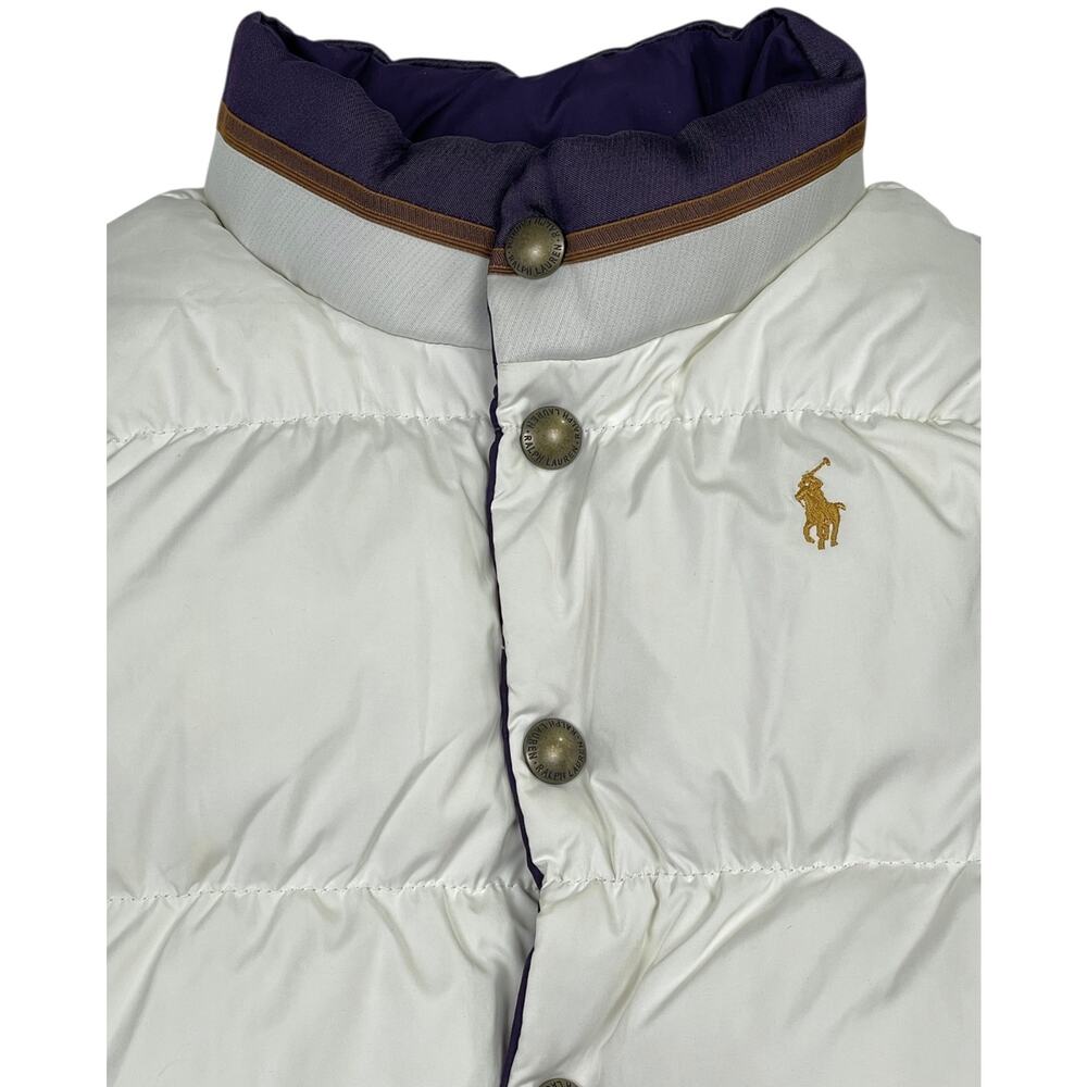 Ralph Lauren County Riders Jockey Vest Pony Reversible Down Vest Girl’s Medium - Picture 8 of 15
